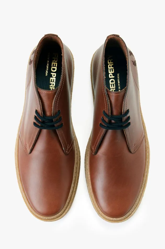 Men Shoes Fred Perry Hawley Whisky Brown