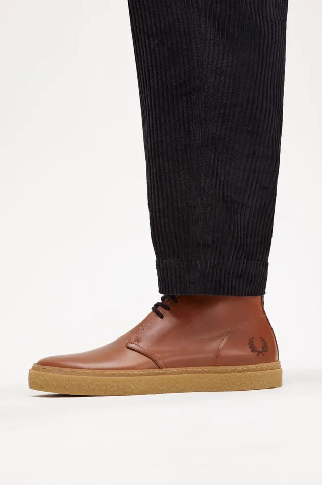 Men Shoes Fred Perry Hawley Whisky Brown
