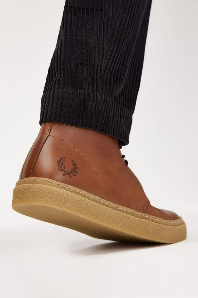 Men Shoes Fred Perry Hawley Whisky Brown