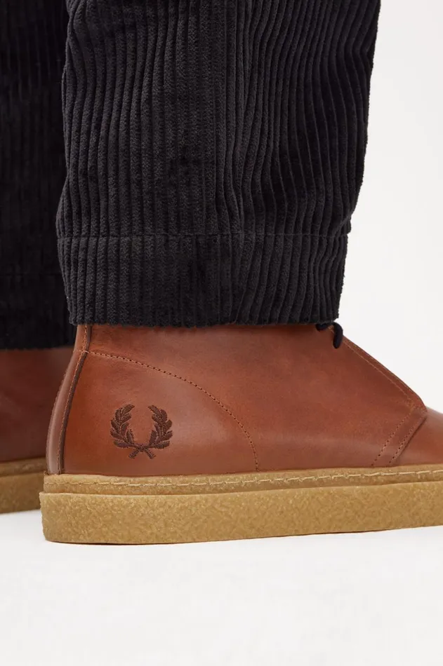 Men Shoes Fred Perry Hawley Whisky Brown
