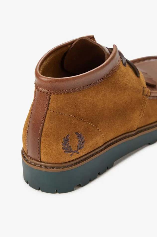 Men Shoes Fred Perry Kenney Mid Suede Leather