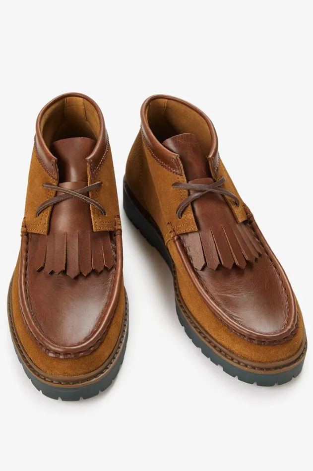 Men Shoes Fred Perry Kenney Mid Suede Leather