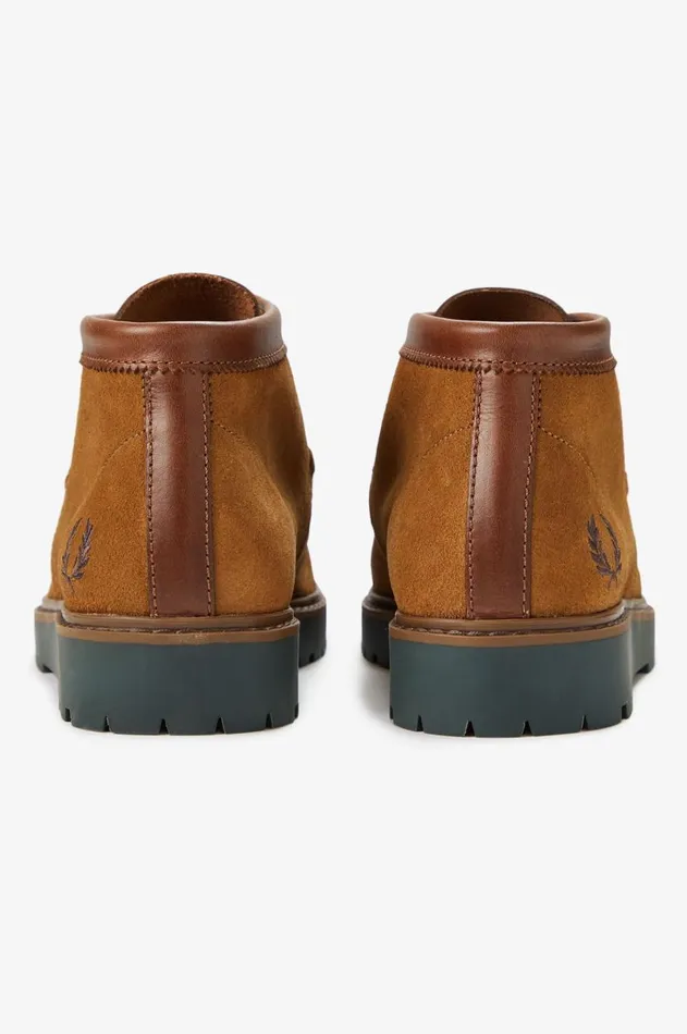 Men Shoes Fred Perry Kenney Mid Suede Leather