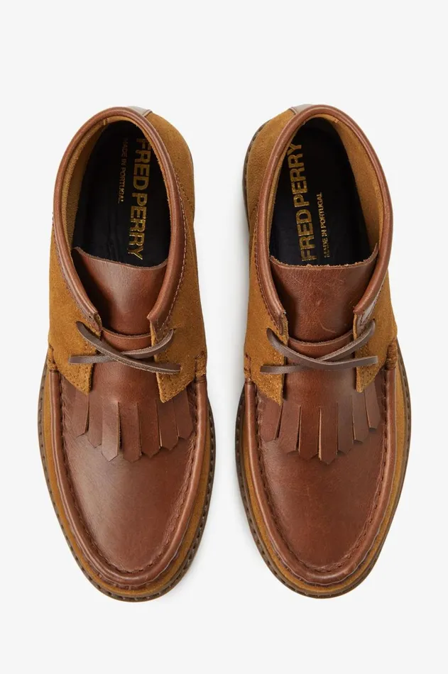 Men Shoes Fred Perry Kenney Mid Suede Leather