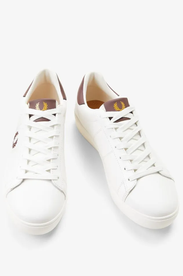 Men Shoes Fred Perry Spencer Snow Whitecarrington Brick