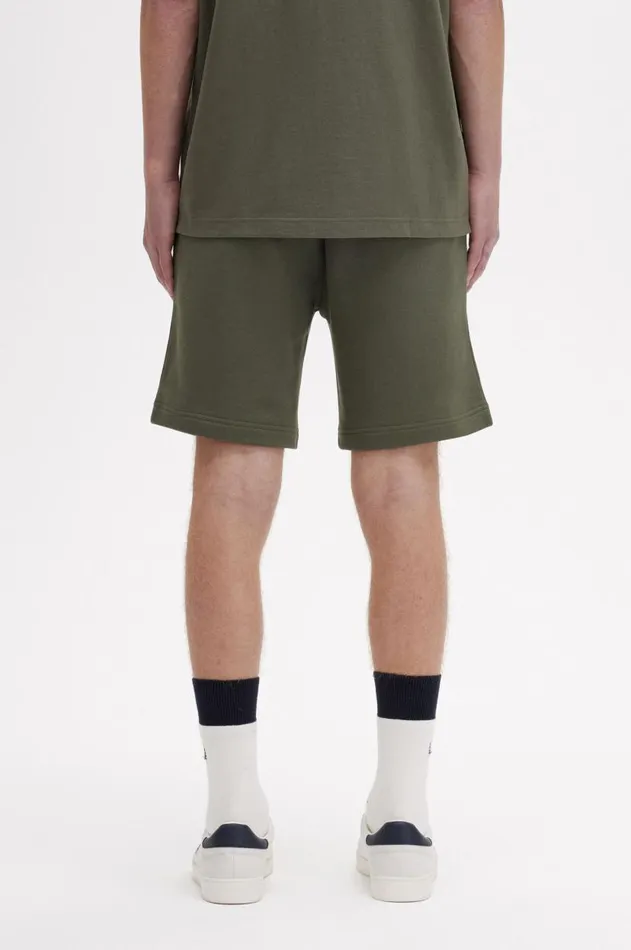 Men Shorts Fred Perry Classic Sweat Shorts Laurel Wreath Greennight Green