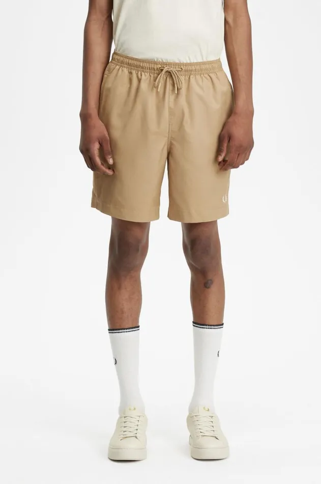 Men Shorts Fred Perry Classic Swimshorts Warm Stone