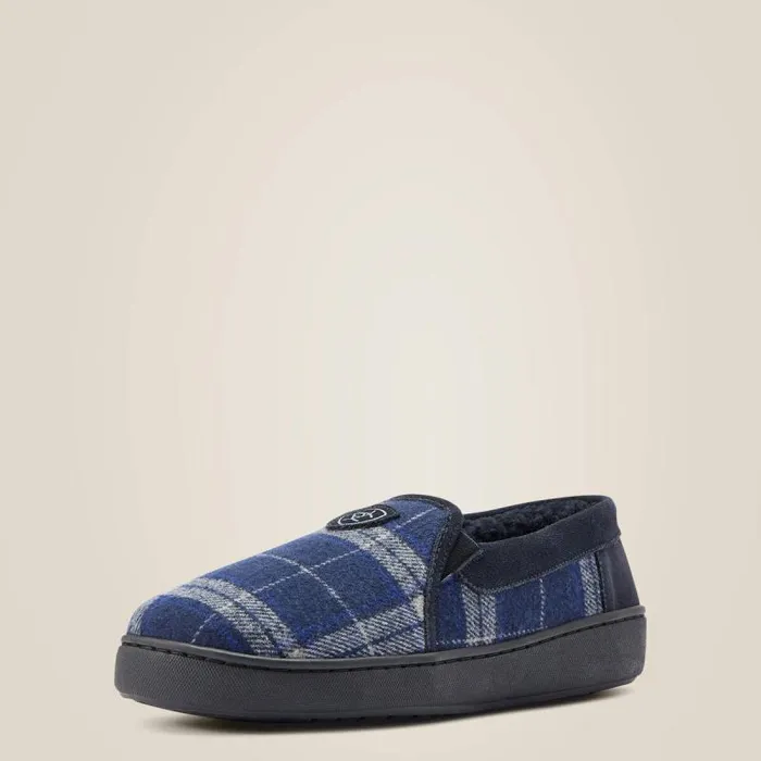 Men Slippers Ariat Lincoln Slipper Blue Plaid