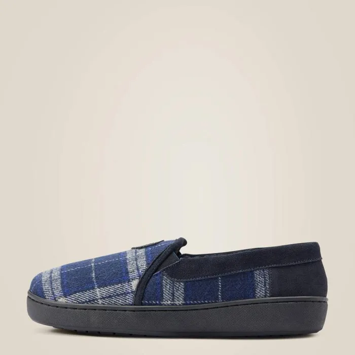 Men Slippers Ariat Lincoln Slipper Blue Plaid Men Slippers Ariat Lincoln Slipper Blue Plaid