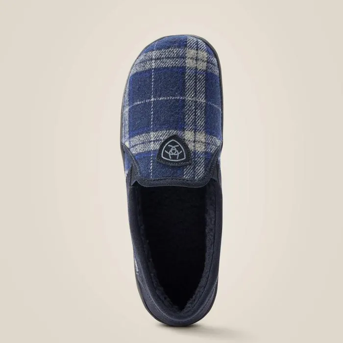 Men Slippers Ariat Lincoln Slipper Blue Plaid Men Slippers Ariat Lincoln Slipper Blue Plaid