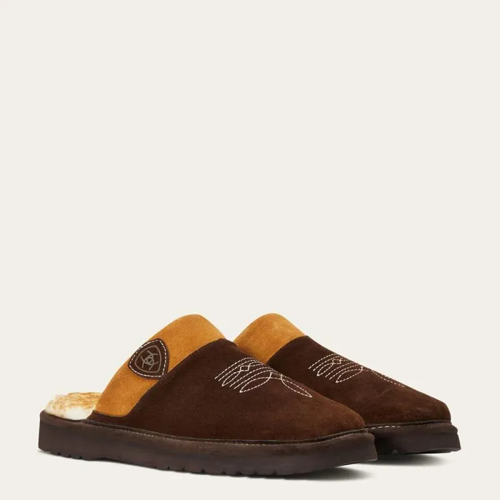 Men Slippers Ariat Silversmith Square Toe Slipper Chocolate Men Slippers Ariat Silversmith Square Toe Slipper Chocolate
