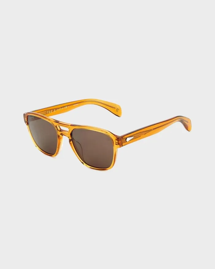 Men Sunglasses Rag 038 Bone Flint Brown Orange