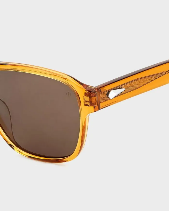 Men Sunglasses Rag 038 Bone Flint Brown Orange