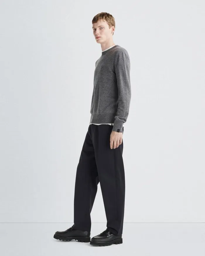Men Sweaters Rag 038 Bone Harding Cashmere Crew Grey