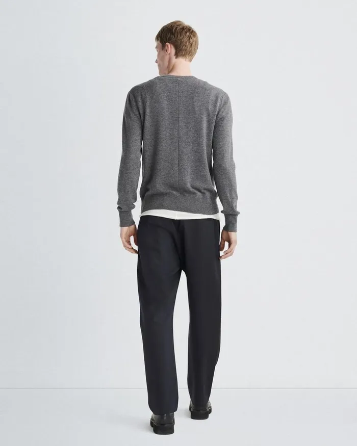 Men Sweaters Rag 038 Bone Harding Cashmere Crew Grey