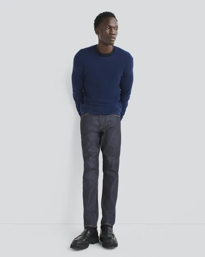 Men Sweaters Rag 038 Bone Martin Merino Crew Navy