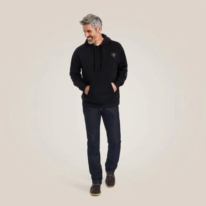 Men Sweatshirts and Hoodies Ariat Ariat Logo Hoodie Black Men Sweatshirts and Hoodies Ariat Ariat Logo Hoodie Black