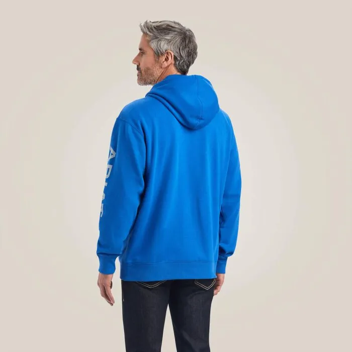 Men Sweatshirts and Hoodies Ariat Ariat Logo Hoodie Cobalt