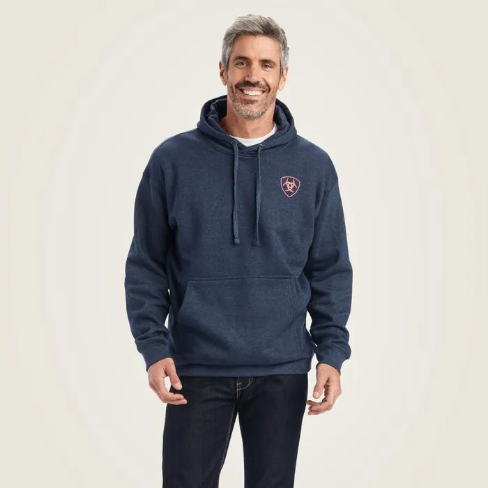 Men Sweatshirts and Hoodies Ariat Ariat US Of A Sweatshirt Navy Heather Men Sweatshirts and Hoodies Ariat Ariat US Of A Sweatshirt Navy Heather