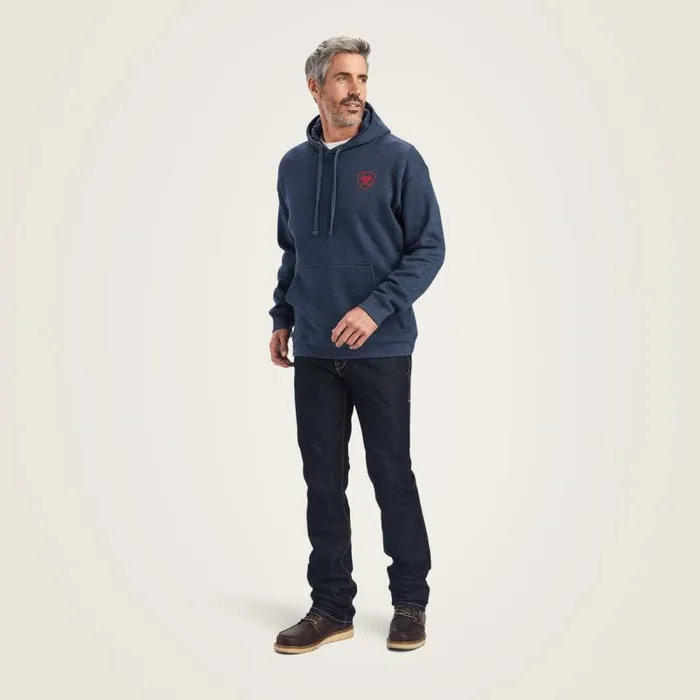 Men Sweatshirts and Hoodies Ariat Ariat US Of A Sweatshirt Navy Heather Men Sweatshirts and Hoodies Ariat Ariat US Of A Sweatshirt Navy Heather