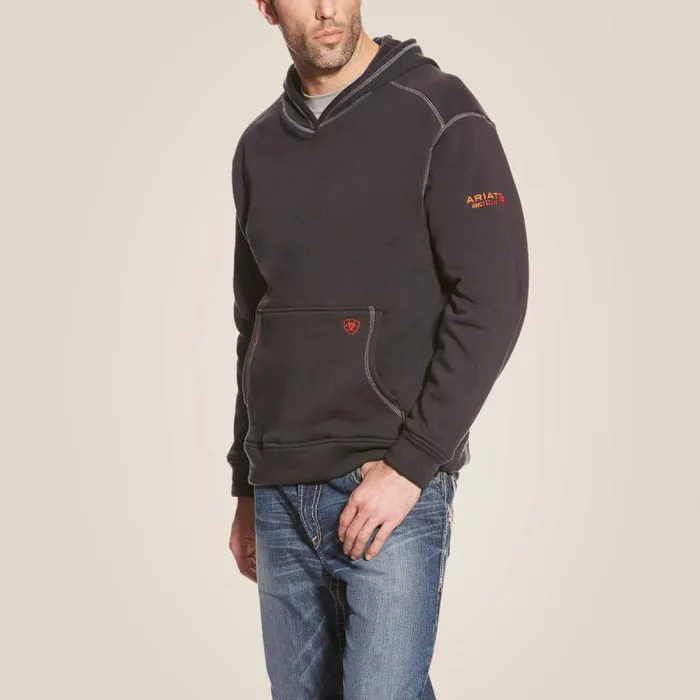 Men Sweatshirts and Hoodies Ariat FR Polartec Hoodie Black