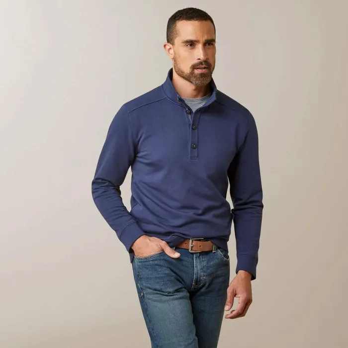 Men Sweatshirts and Hoodies Ariat Kentfield Sweatshirt Navy
