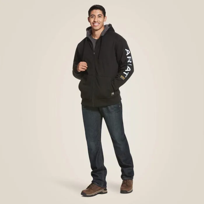Men Sweatshirts and Hoodies Ariat Rebar AllWeather Full Zip Hoodie Black Men Sweatshirts and Hoodies Ariat Rebar AllWeather Full Zip Hoodie Black