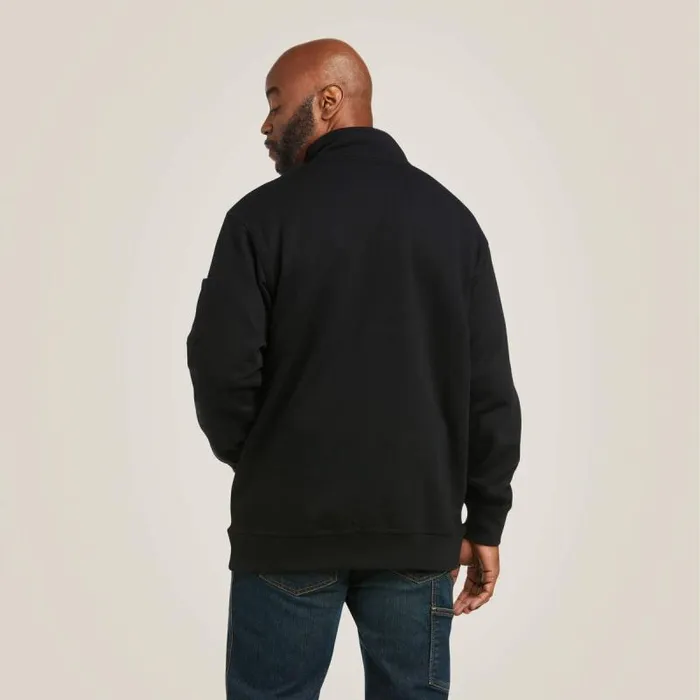 Men Sweatshirts and Hoodies Ariat Rebar Overtime Fleece Sweater Black
