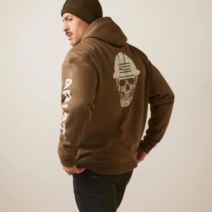 Men Sweatshirts and Hoodies Ariat Rebar Roughneck Pullover Hoodie Beech
