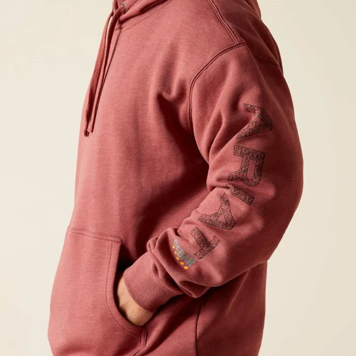 Men Sweatshirts and Hoodies Ariat Rebar Roughneck Pullover Hoodie Roan Rouge Heather Men Sweatshirts and Hoodies Ariat Rebar Roughneck Pullover Hoodie Roan Rouge Heather