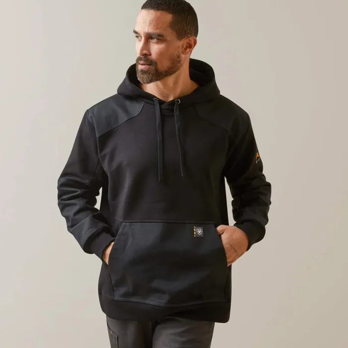 Men Sweatshirts and Hoodies Ariat Rebar Workman DuraCanvas Hoodie Blackblack