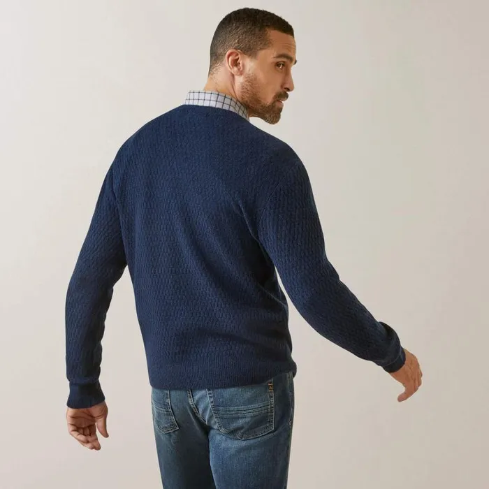 Men Sweatshirts and Hoodies Ariat Ross Sweater Navy Men Sweatshirts and Hoodies Ariat Ross Sweater Navy