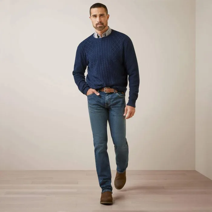 Men Sweatshirts and Hoodies Ariat Ross Sweater Navy Men Sweatshirts and Hoodies Ariat Ross Sweater Navy