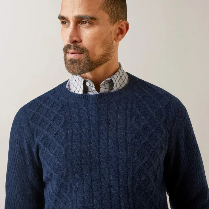 Men Sweatshirts and Hoodies Ariat Ross Sweater Navy Men Sweatshirts and Hoodies Ariat Ross Sweater Navy