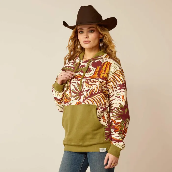 Men Sweatshirts and Hoodies Ariat Sendero Desert Print Hoodie Multi Men Sweatshirts and Hoodies Ariat Sendero Desert Print Hoodie Multi