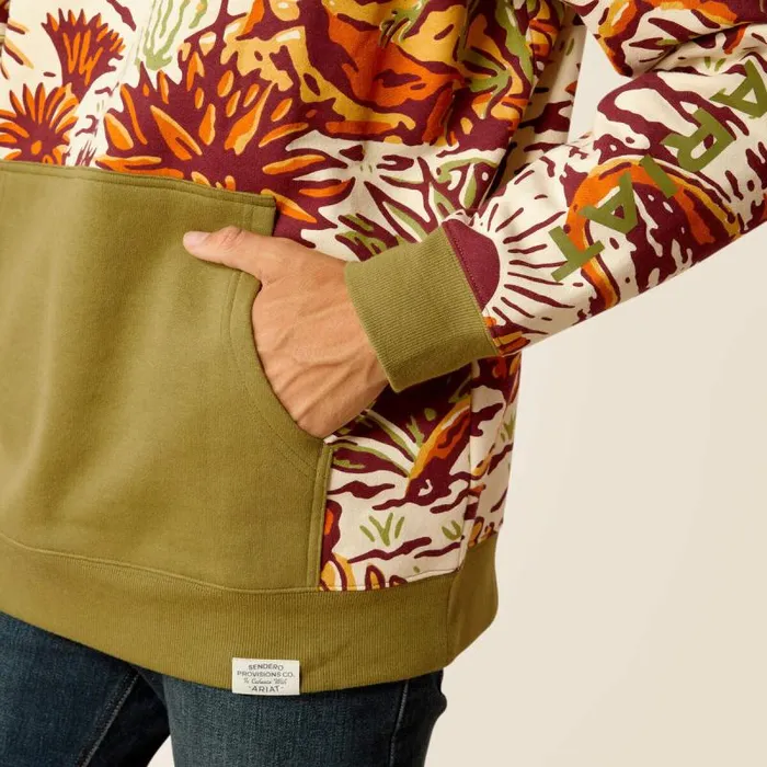 Men Sweatshirts and Hoodies Ariat Sendero Desert Print Hoodie Multi Men Sweatshirts and Hoodies Ariat Sendero Desert Print Hoodie Multi