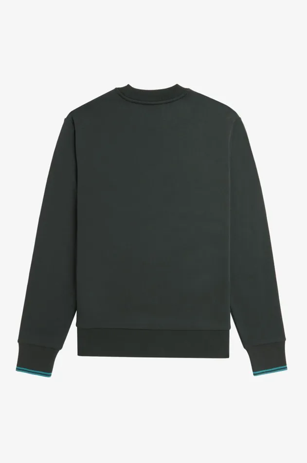 Men Sweatshirts Fred Perry Crew Neck Sweatshirt Nightgreenocean
