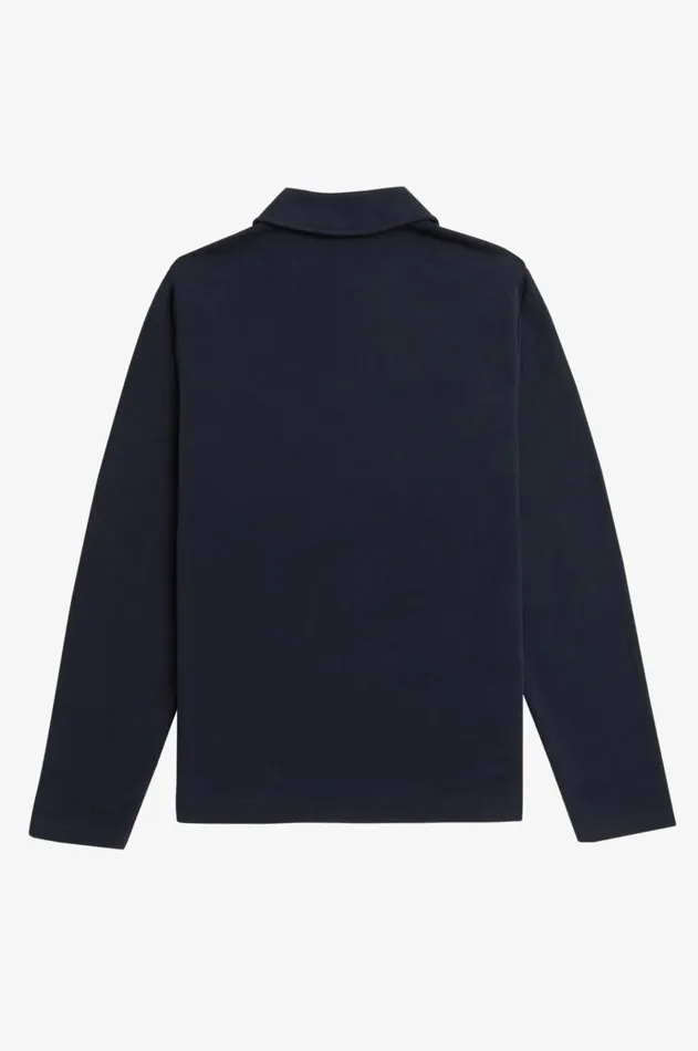Men Sweatshirts Fred Perry Half Zip Smock Sweatshirt Navy