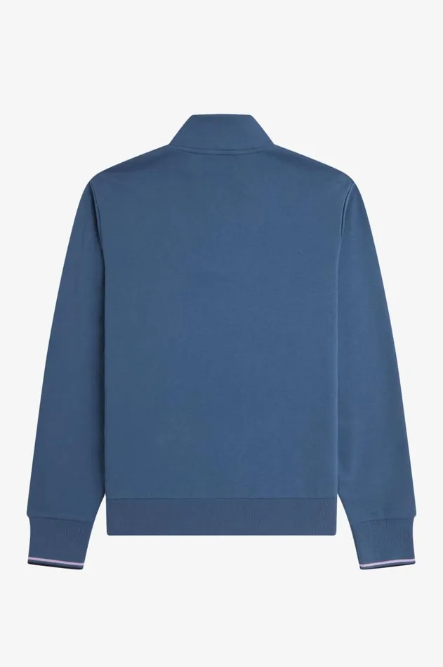 Men Sweatshirts Fred Perry HalfZip Sweatshirt Midnight Blueultra Violetnavy