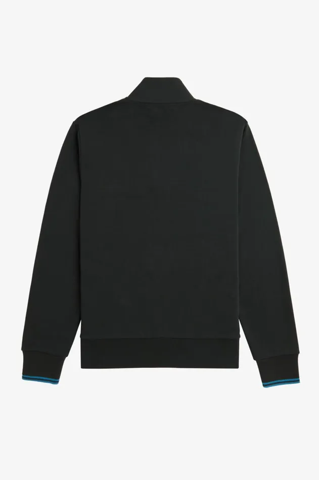 Men Sweatshirts Fred Perry Half Zip Sweatshirt Nightgreenocean