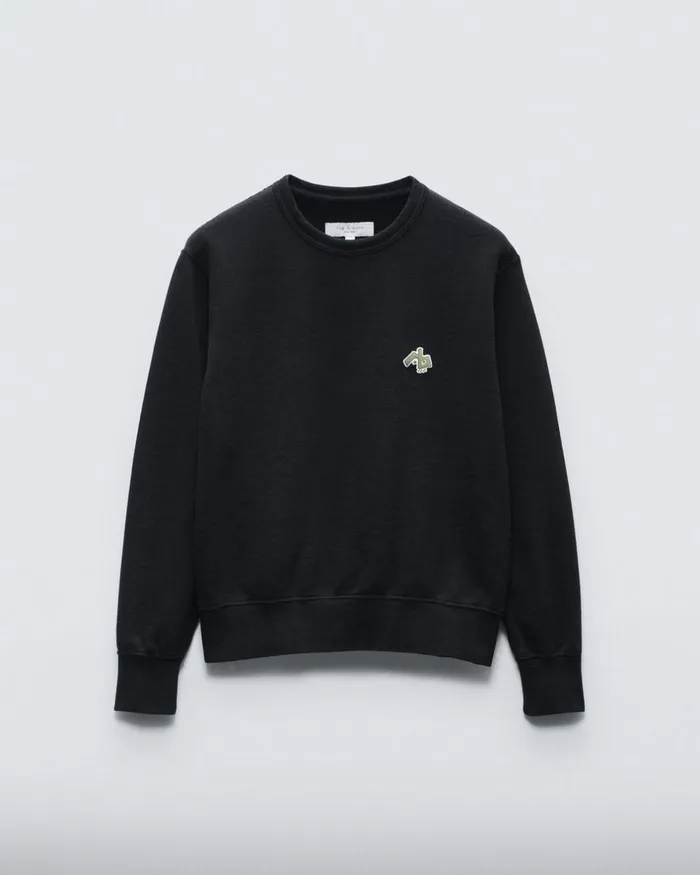 Men Sweatshirts Rag 038 Bone Rb Monster Cotton Sweatshirt Black
