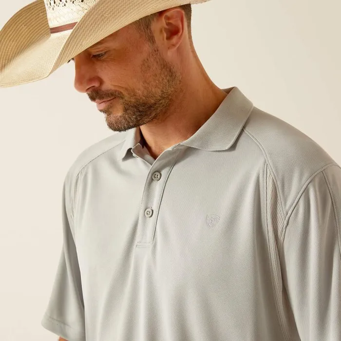 Men TShirts and Polos Ariat AC Polo Silver Lining