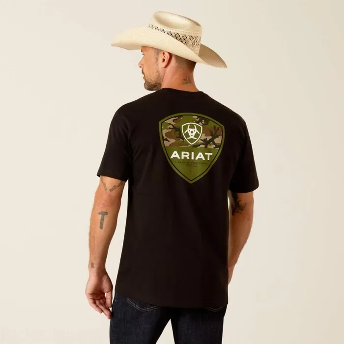 Men TShirts and Polos Ariat Ariat Camo Corps TShirt Black Men TShirts and Polos Ariat Ariat Camo Corps TShirt Black