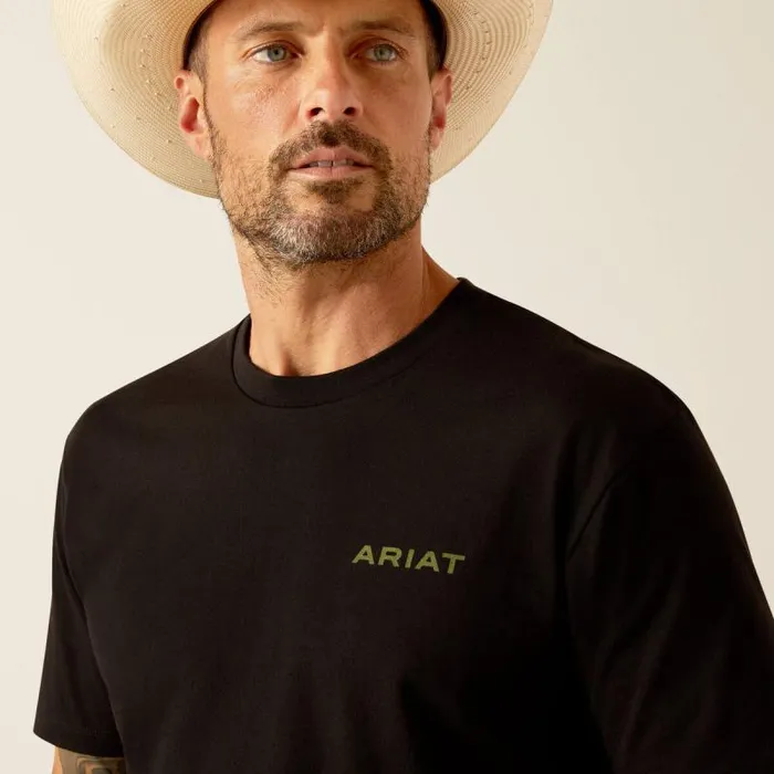 Men TShirts and Polos Ariat Ariat Camo Corps TShirt Black Men TShirts and Polos Ariat Ariat Camo Corps TShirt Black
