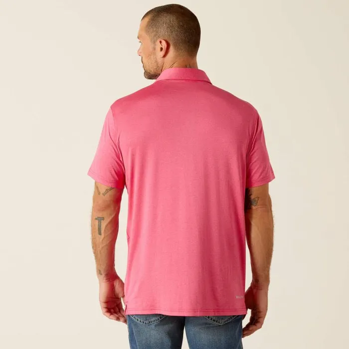 Men TShirts and Polos Ariat Charger 20 Fitted Polo Pink Pulse Men TShirts and Polos Ariat Charger 20 Fitted Polo Pink Pulse