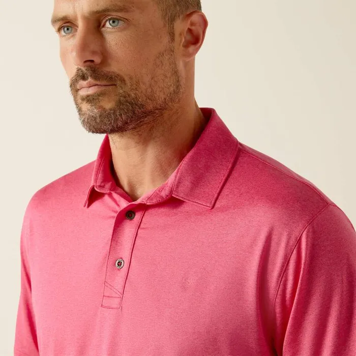 Men TShirts and Polos Ariat Charger 20 Fitted Polo Pink Pulse Men TShirts and Polos Ariat Charger 20 Fitted Polo Pink Pulse