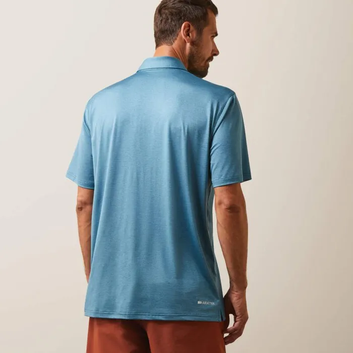 Men TShirts and Polos Ariat Charger 20 Polo Eurasian Teal Men TShirts and Polos Ariat Charger 20 Polo Eurasian Teal