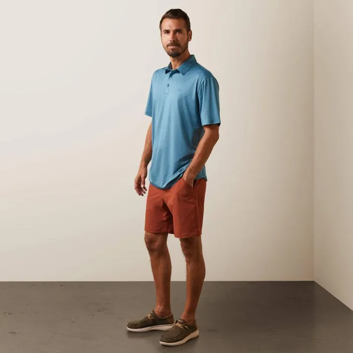 Men TShirts and Polos Ariat Charger 20 Polo Eurasian Teal Men TShirts and Polos Ariat Charger 20 Polo Eurasian Teal