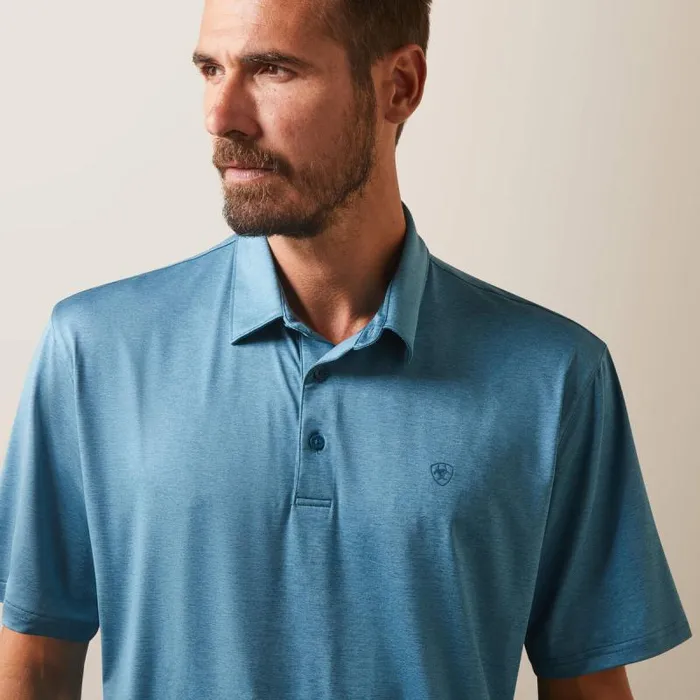 Men TShirts and Polos Ariat Charger 20 Polo Eurasian Teal Men TShirts and Polos Ariat Charger 20 Polo Eurasian Teal