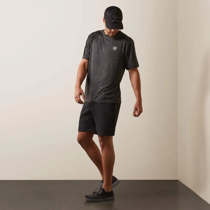 Men TShirts and Polos Ariat Charger Ariat Proud Shield TShirt Charcoal Heather Men TShirts and Polos Ariat Charger Ariat Proud Shield TShirt Charcoal Heather